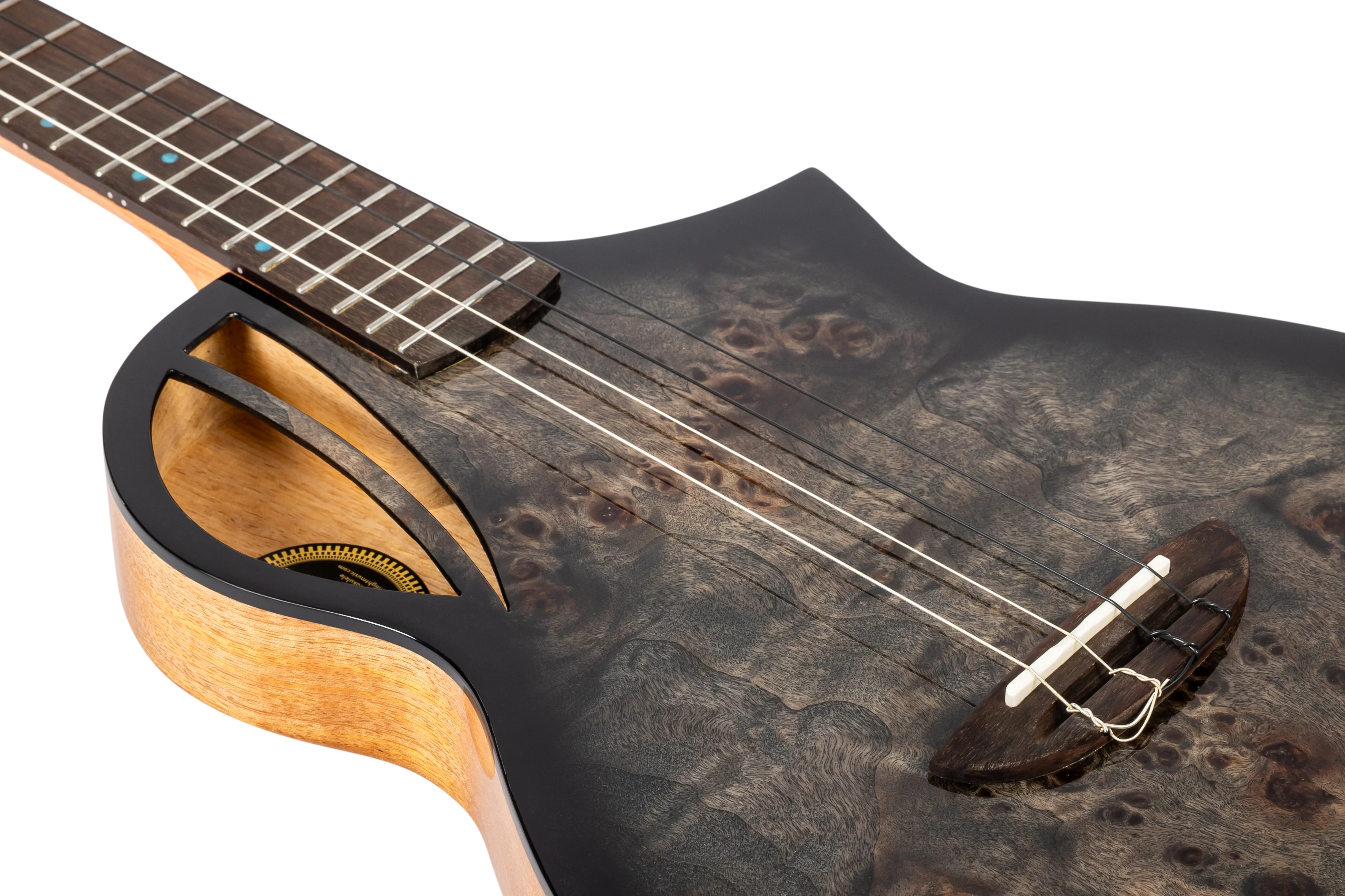 Aviator Galaxy Baritone Ukulele Brown Galaxy Burst CE